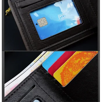 

Hot Selling Men Wallets Purse Small PU Fashion Durable For Credit ID Card Coin Money Holder -B5