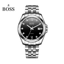 BOSS Germany watches men luxury brand dayjust 21 jewels MIYOTA CO. JAPAN automatic self-wind mechanical black stainless steel