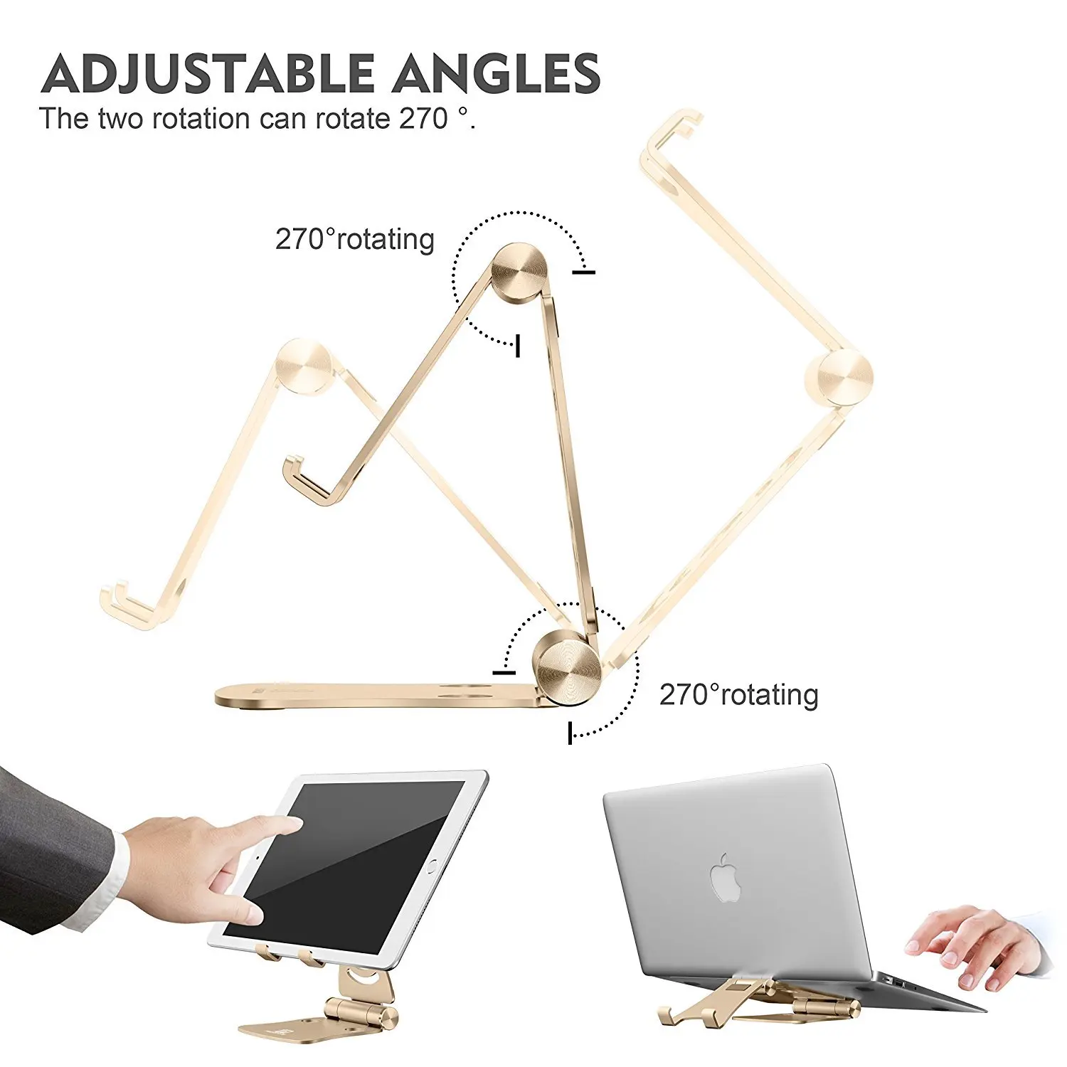 Portable Aluminium alloy Stand Desktop Notebook Stand Holder Support for MacBook Air 13 Pro 13 Retina For iPad and For iPhone