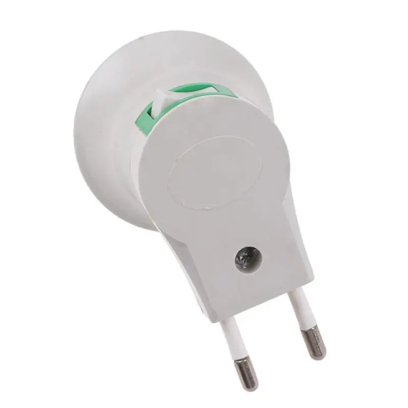 E27 портативный винт лампы Цоколи держатель кронштейн мини адаптер для светодиодной лампы w/переключатель для ночников и коридоров