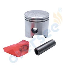 6E7-11635-00-00 Piston Set 56mm +0.25mm Case For Yamaha 9.9HP 15HP Outboard engine Boat Motor Brand new aftermarket part