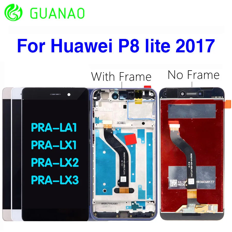 

For Huawei P8 Lite 2017 LCD Display Touch Screen Huawei P8 Lite 2017 LCD With Frame PRA-LA1 PRA-LX1 PRA-LX3 Screen Replacement