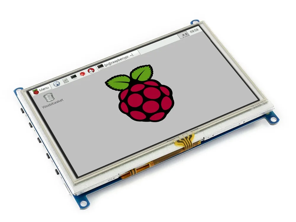 Waveshare 5 дюймов HDMI LCD (G) Монитор резистивный сенсорный экран 800X480 Высокое Разрешение