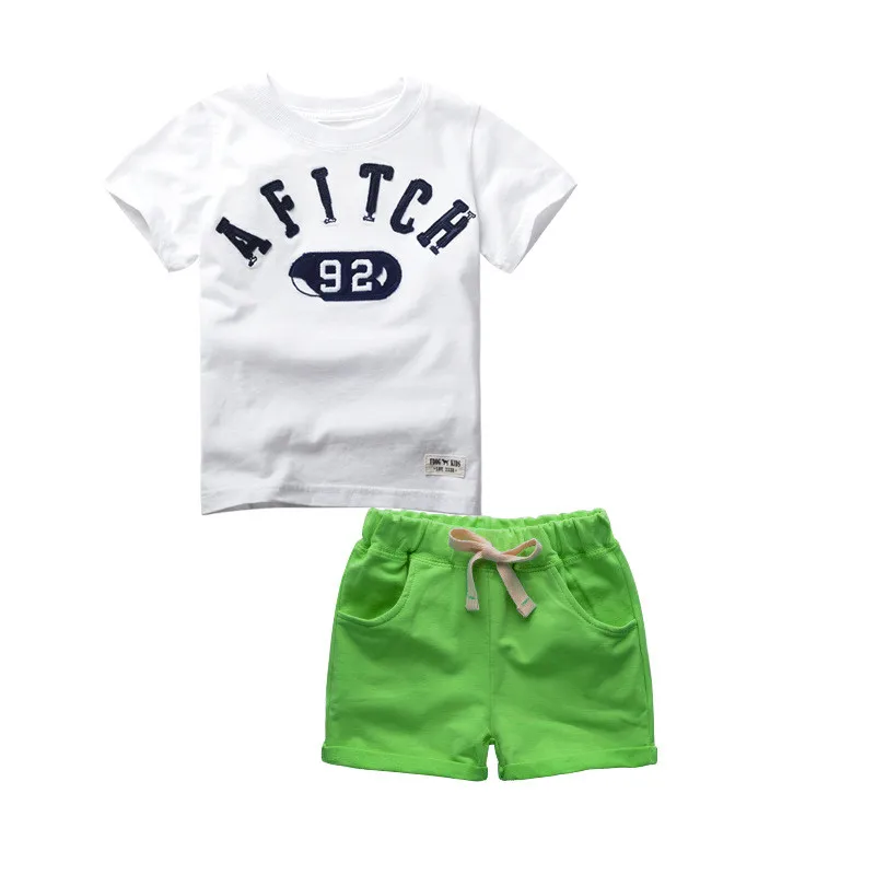 2017 Children Summer Clothing Sets Kids Boys Clothes Set Baby Boys Cotton T-Shirt+Pants Tracksuits Costumes for kids Boy Roupa20