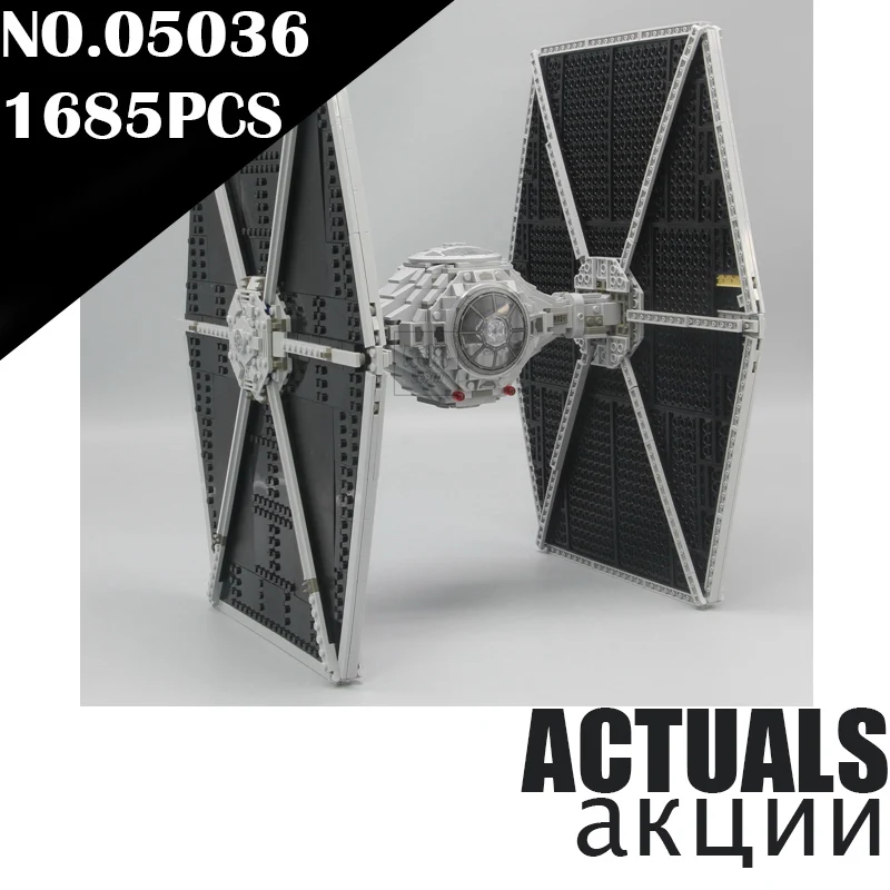 

Lepin Tie Fighter 05036 1685pcs Star Series Wars Building Bricks Educational Blocks Toys for children gift Compatible with 75095
