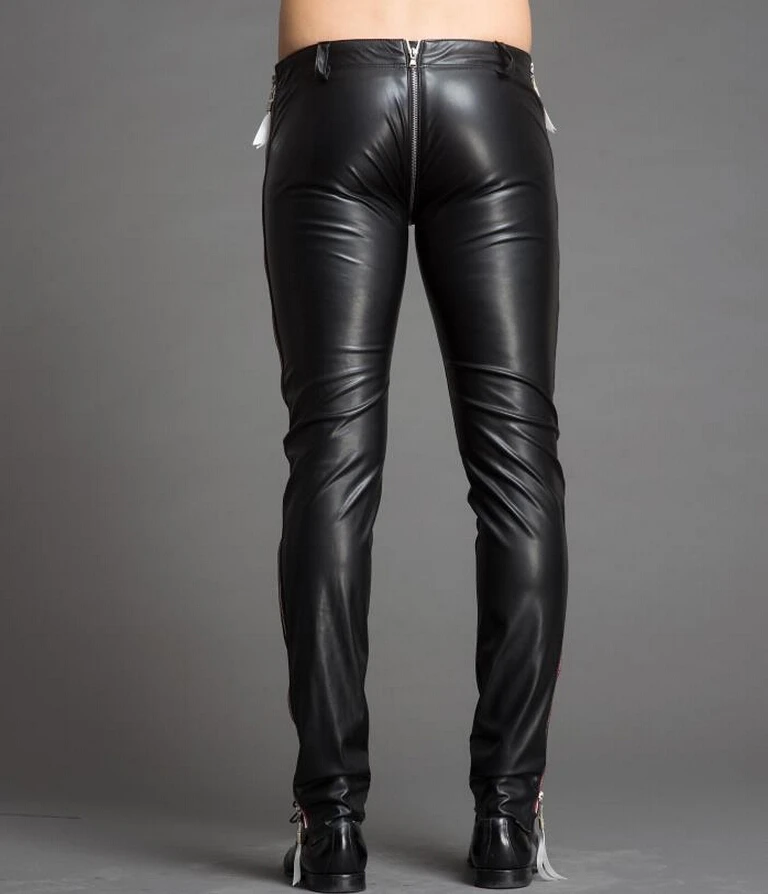 Urban Edge: Men's Fashion Low Waist Tight Fit Genuine Leather