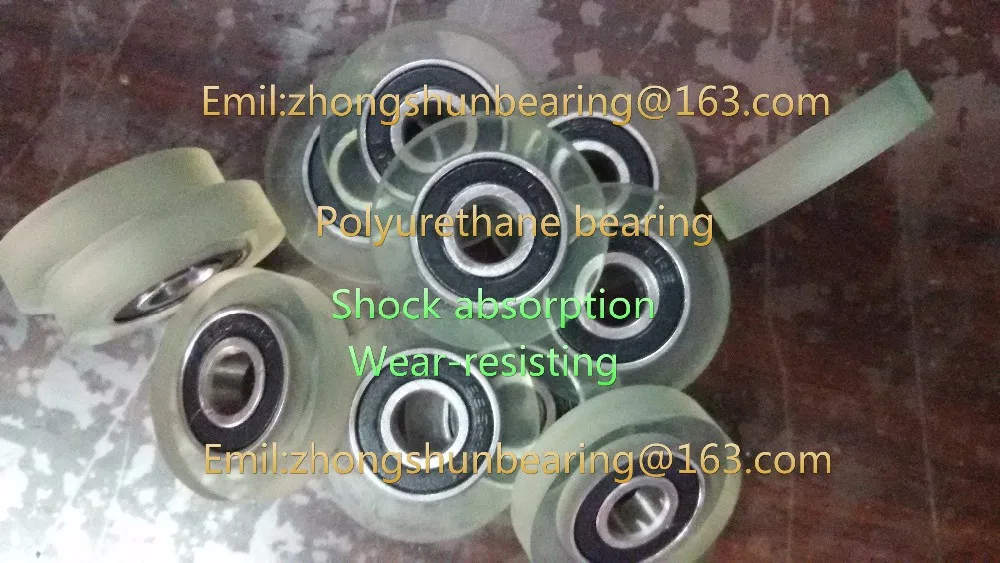 

6*19*5mm Banknote counter parts ATM PU bearing,Rubber tire Polyurethane bearing Shock absorption 6962RS bearing