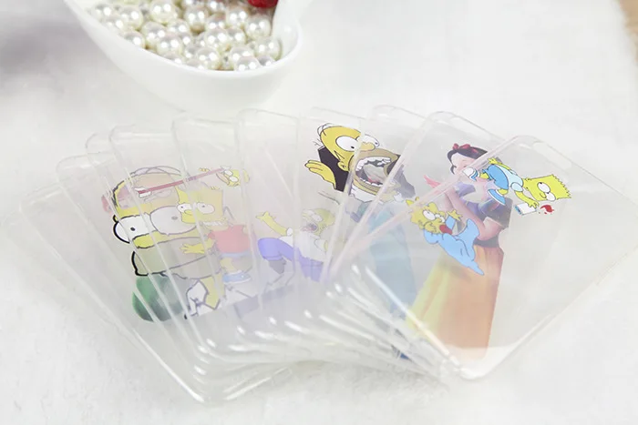 Goede Clear tpu transparant Mermaid Sneeuwwitje TinkerBell show logo patroon achterkant cartoon telefoon case voor iphone 6 L0138