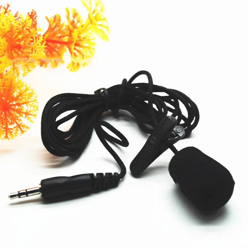

2m Omnidirectional Metal Microphone 3.5mm Tie Clip Microphone Mini Audio Mic for Computer Laptop Phone