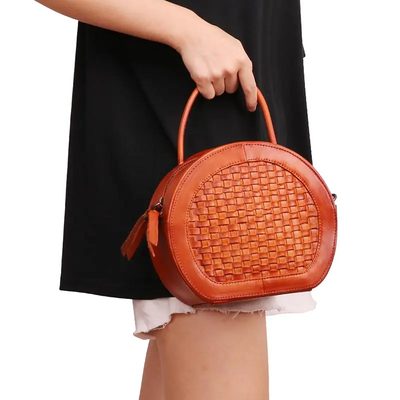

Vintage Original 100% Genuine Leather Bag Retro Cowhide Women Handbags High Quality Handmade Cow Leather Shoulder Messenger Bag