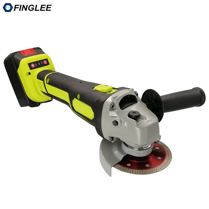 

Angle Grinder with 18V Lithium Battery Cutter for Polishing pads Cutting Saw Blade Polisher Machine Cutting Marble Wood