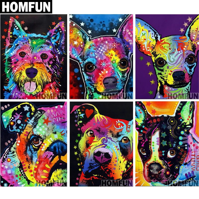 Алмазная живопись HOMFUN A01020 полноразмерная/круглая 5D Вышивка крестиком красочная