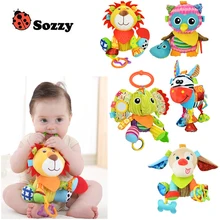 1pcs Sozzy Multifunctional Baby Toys Rattles Mobiles Soft Cotton Infant Pram Stroller Car Bed Rattles Hanging
