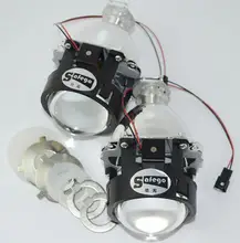 Safego 1 пара 2.5 дюйм(ов) WST H1 bi xenon объектив проектора светодиодный проектор Light Kit с помощью ксеноновая лампа 12 В би ксенон проектор фары