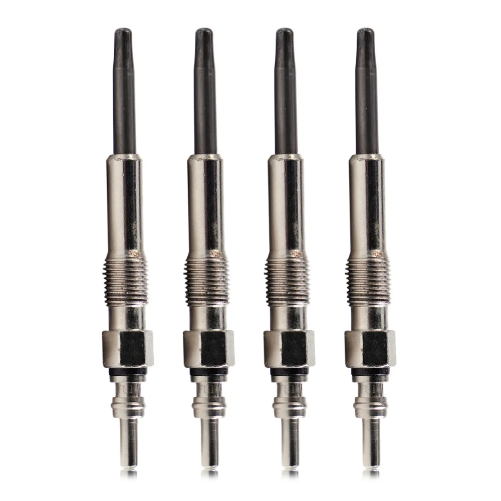 DWCX New Silver 4pcs Diesel Glowplugs Dual Coil Glow Plugs 1.9 TDI for