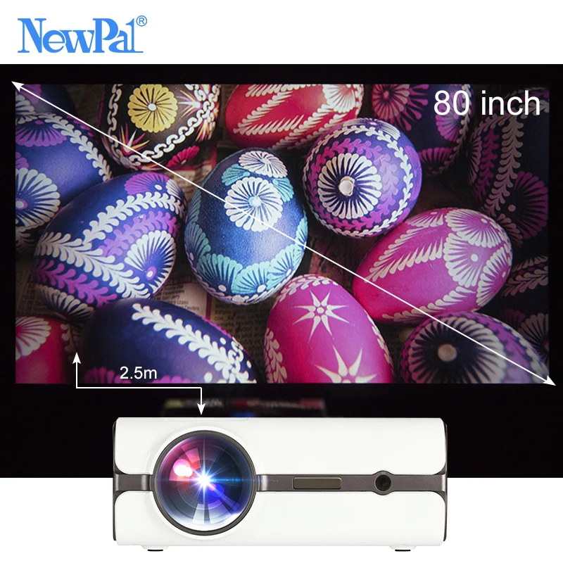 Newpal U45 برو جهاز عرض (بروجكتور) ليد 1080 P البسيطة Proyector السينما المنزلية (دعم DLNA ، SD بطاقة ، HDMI ، VGA) مع الروبوت 6.0 BT واي فاي موالف التلفزيون Newpal U45 برو جهاز عرض (بروجكتور) ليد 1080 P البسيطة Proyector السينما المنزلية (دعم DLNA ، SD بطاقة ، HDMI ، VGA) مع الروبوت 6.0 BT واي فاي موالف التلفزيون