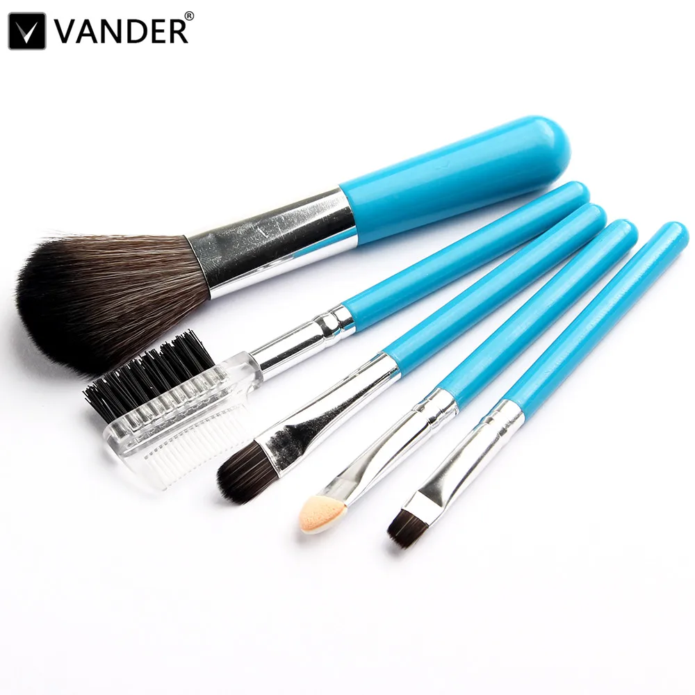 

Vander Profissional Mini 5Pcs Makeup Brushes Cosmetics Tools Eyeshadow Eye Face Makeup Brush Gift Set Blush Soft Brushes Kit New