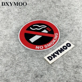 

Warning NO SMOKING Car Stickers Reflective Motorcycle Helmet Auto Window Vinyl Decals 12cm