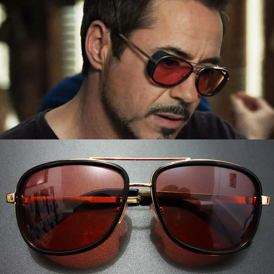 Buy Tony Stark Iron Man Sunglasses Men Luxury Brand