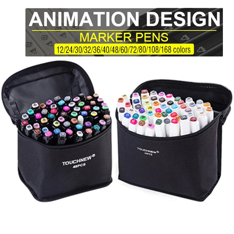 

TOUCHFIVE 12-168 sketch Markers pens Set Dual Head art Pen Draw Manga marker coloring drawer Suppliy student hand-paint pen