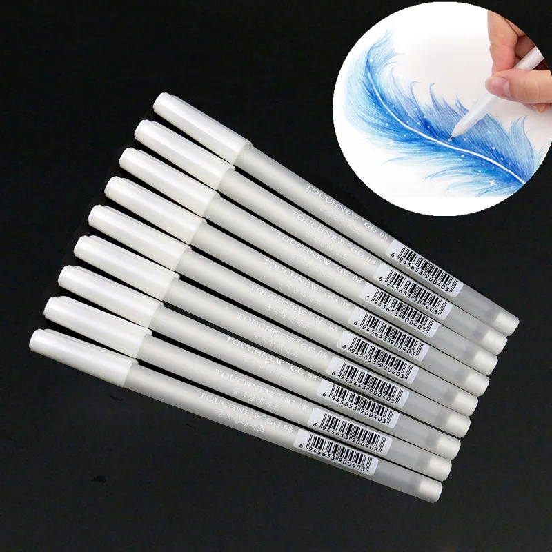 

0.8mm Highlight Pen 3 Color Sketch Drawing Graffiti Art Markers Manga Design Hook Liner Pen Stationery School Art Supplies