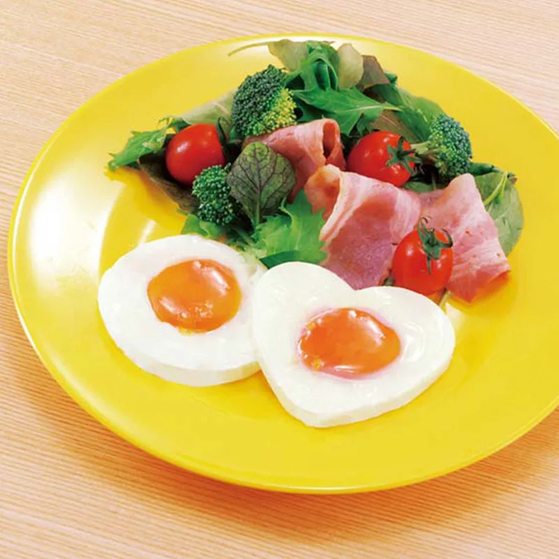 As shown Новинка, 2 шт., формы для укусов яиц, нетоксичные, без запаха, микроволновая печь для яиц, пароварка, домашняя кухня, TE889 - Цвет: As shown