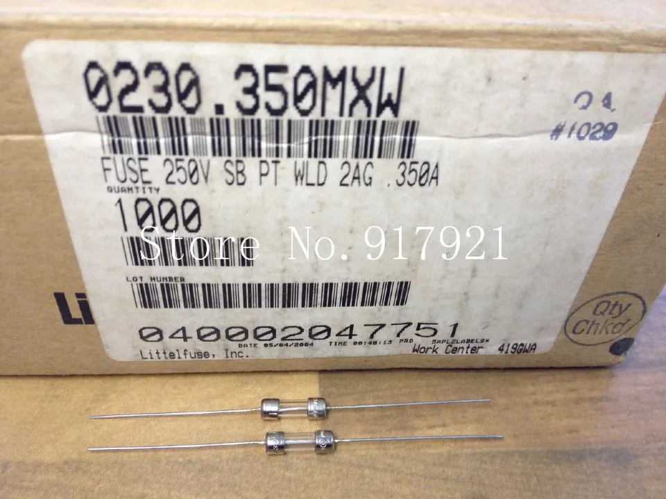

[ZOB] The United States Litteifuse 23O 2AG 350MA 250V Lite import pin tube fuse 4X15 --200pcs/lot