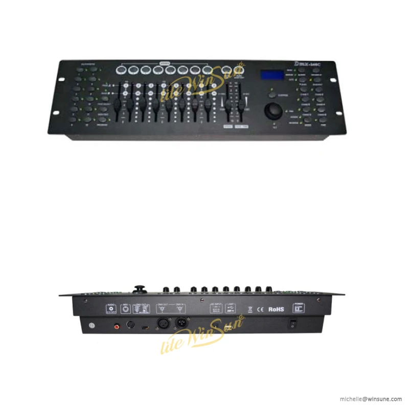 Midi DMX Mixer 192 CHS Controller DJ Lighting Console Operator with 240 Channels for Nightclub School Show Stage Light