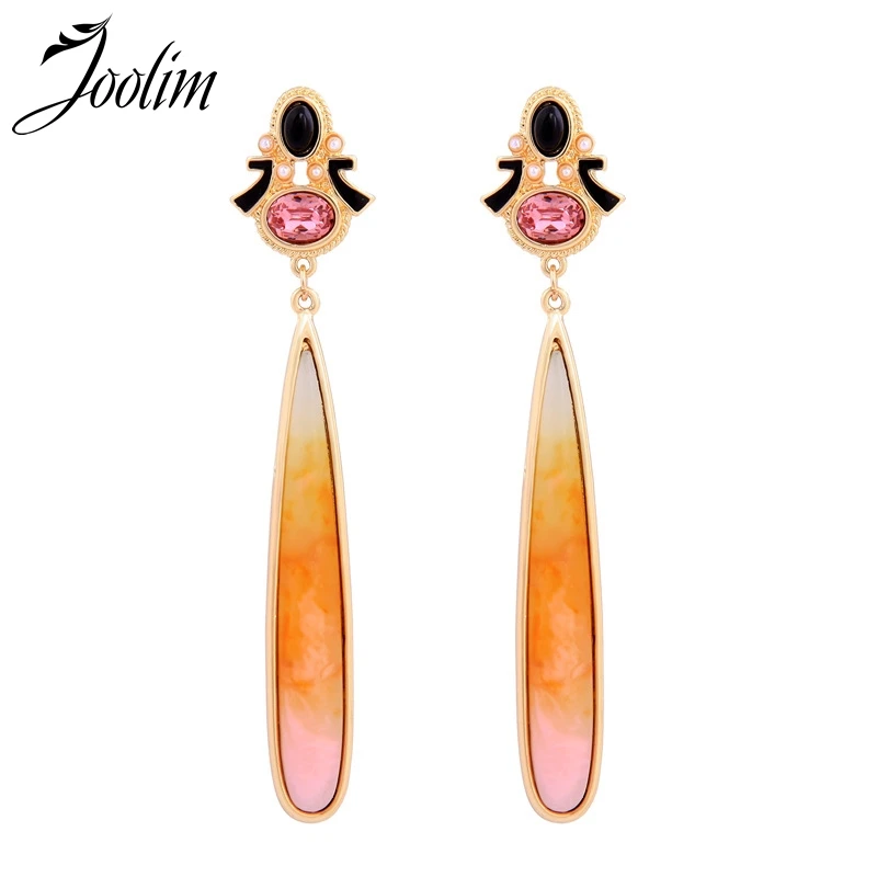 

Joolim Enamel Earring Stylish Color Long Earring Fashion Jewelry Wholesale Jewelry Drop Shipping Supplier