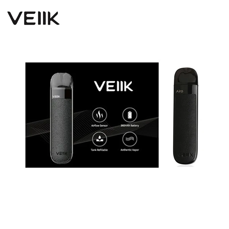 2 шт./партия VEIIK Airo Pod Vape стартовый комплект 360 мАч портативный мл Емкость Ом