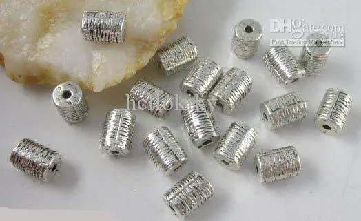 

1080Pcs Tibetan silver tube spacers beads 8x6mm A8024