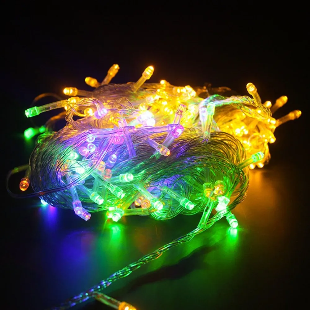 10 м 100 светодиодов RGB светодиодная гирлянда сказочные светодиодные гирлянды