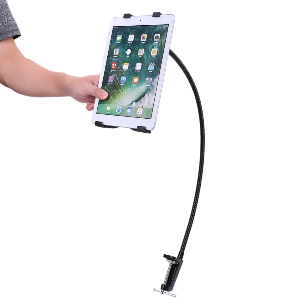 Portable Flexible Car Floor Seat Gooseneck Mount Holder Metal Tablets Stand Car use for iPad for