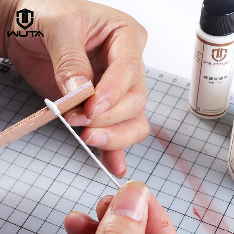 Najtaniej WUTA włochy importowane skórzane Tokonole skórzane CMC Tragacanth nagniatania gumy jasne i gładkie leczenie Agent rzemieślnicze szycia