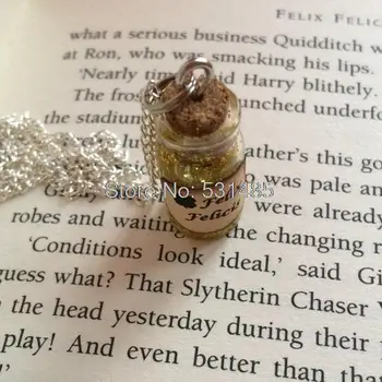 

12pcs/lot Felix Felicis Bottle Necklace Pendant inspired by HP