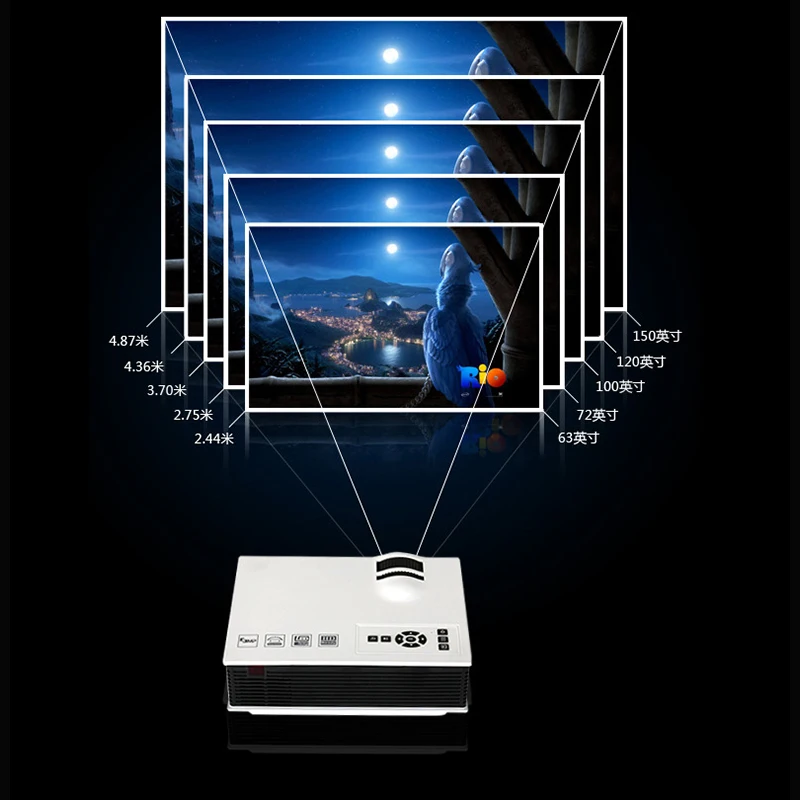 2016 Top Original New UC40 Portable LED Projector Home Theater