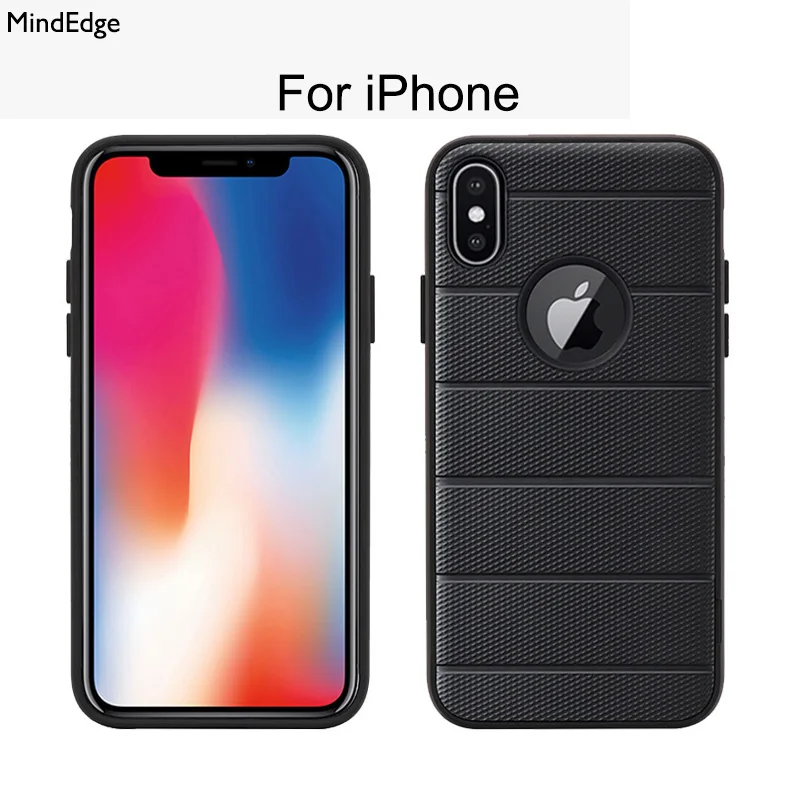 Anti-Shock Stand Back Cover for iPhone 6 6S 7 8 Plus Case Shockproof Kickstand Case Luxury Brand for iPhone X Protective Shell