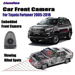 Liandlee автомобиля вид спереди камера для Toyota Fortuner 2005-2018 2010 2015 2016 Авто прикуриватели переключатель/4,3 "ЖК дисплей Мониторы дисплей