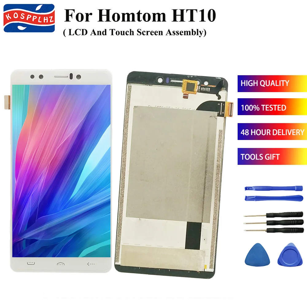 

new For Homtom HT10 LCD Display and Touch Screen Digitizer Assembly Replacement 5.5 inch+free tools