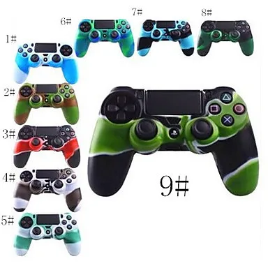 

New Silicone Skin Cover Case Protection Skin For SONY Playstation 4 PS4 Dualshock 4 Controller camouflage