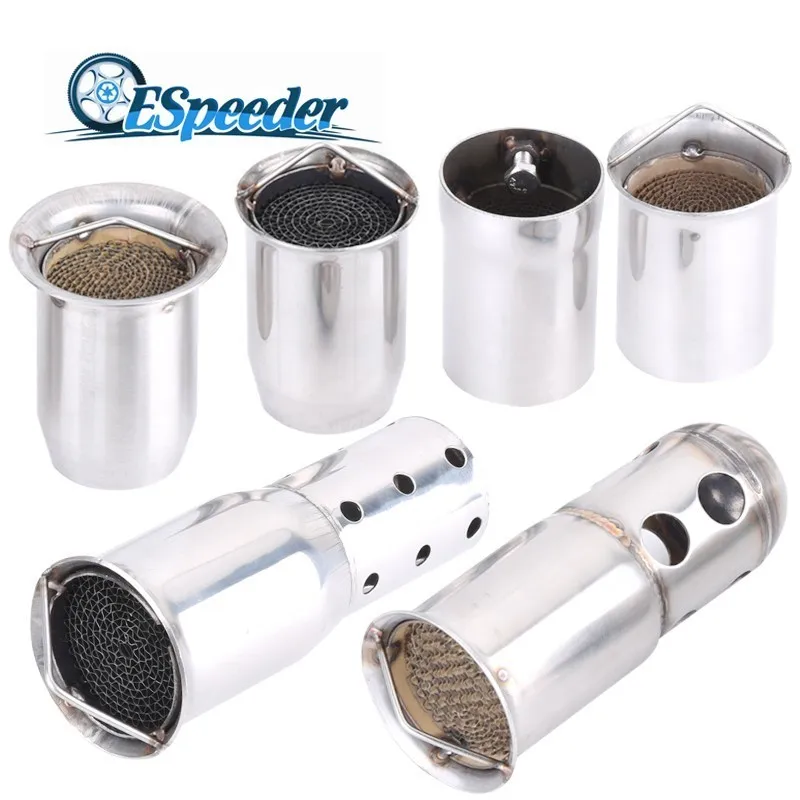 ESPEEDER Motorcycle DB Killer Silencer Noise Sound Eliminator Muffler Escapes Exhaust Muffler Escapes For 60mm 51mm Pipe Tip