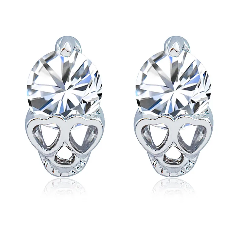 Es1043 Skull Stud Earrings Cz Bijoux Skeleton Brincos Fashion Es1043 Skull Stud Earrings Cz Bijoux Skeleton Brincos Fashion Jewelry Earring Hot Ing In From Accessories On Aliexpress