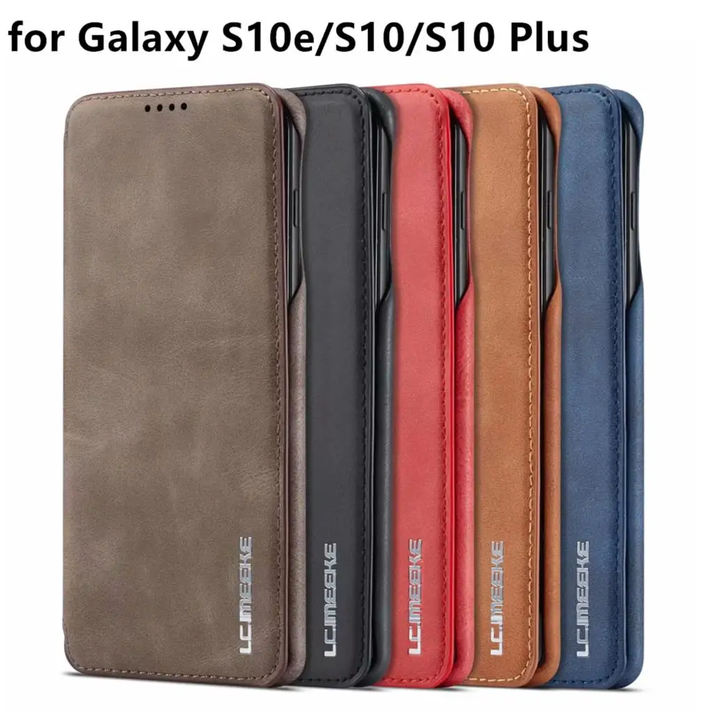LC.imeeke магнитное притяжение Чехол С Откидывающейся Крышкой для Samsung Galaxy S10 плюс S20