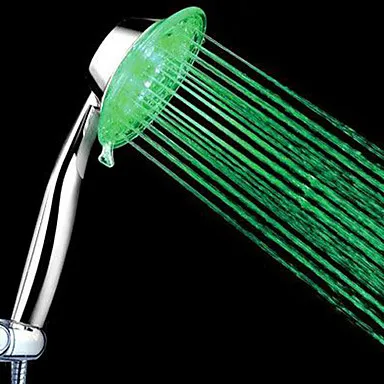 Цвет Изменение экономии воды дождевой светодиодный душ, насадка для душа Quadrado