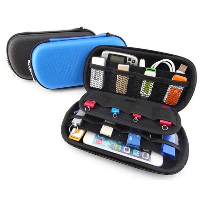 GUANHE Brand Waterproof Cable Organizer Bag Hard Drive Cables USB Flash