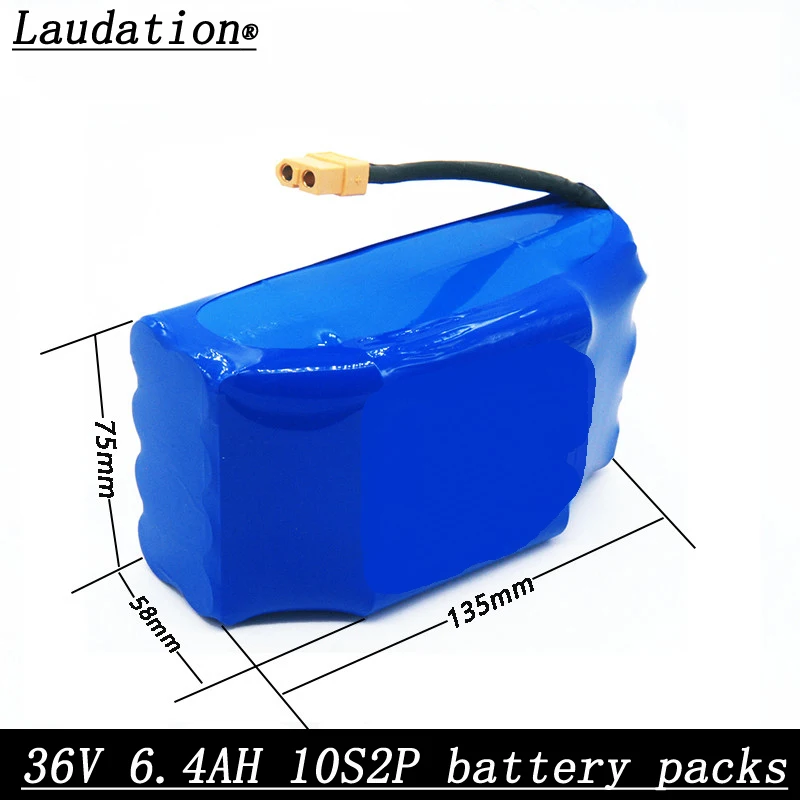 

Balance Scooter 36V 6.4ah Lithium Battery High Drain 2 wheel Electric Scooter Balancing Battery For Self-balancing Fit 6.5 "7"