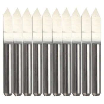 

10PCS Carbide PCB Board 0.1mm 60 Degree Engraving Bits CNC Router Tool V-shape P15