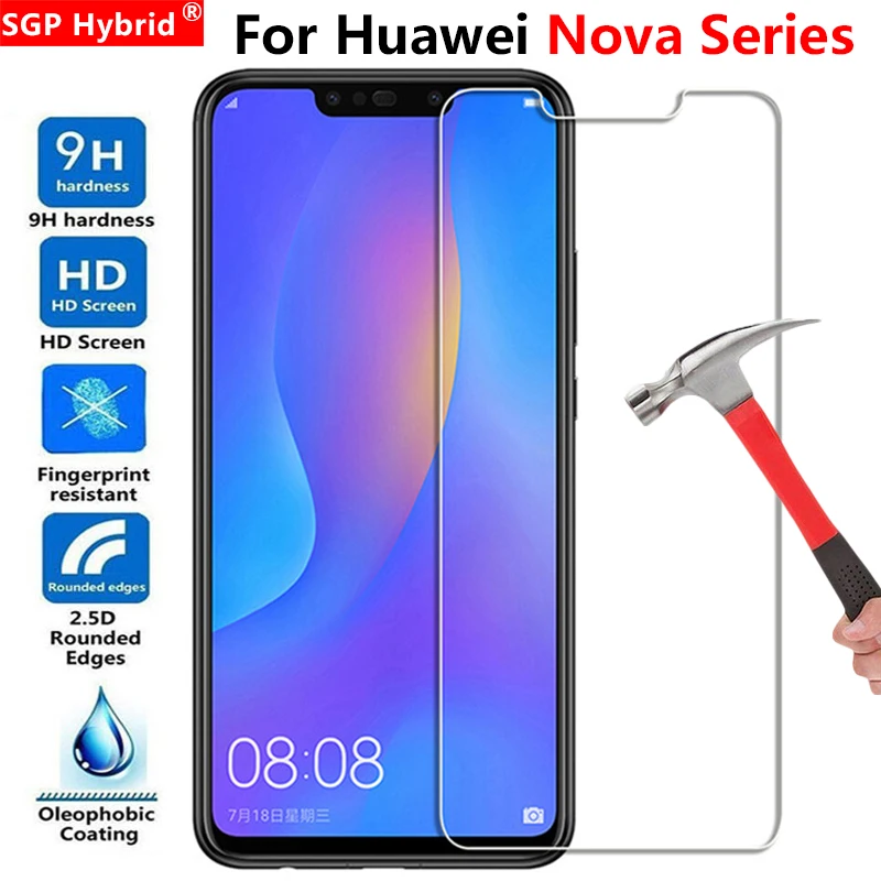 Закаленное стекло для huawei Nova 3 3i 3e 2i 2 Plus I E Защитная стеклянная Защитная пленка для Honor Nova3 Nova2 I3 I2 2plus E3 Nova3i