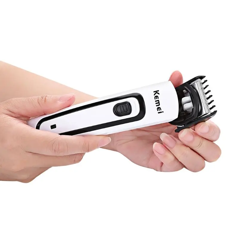 Kemei KM-2169 Hair Trimmer Rechargeable Dual-use Stainless Steel Hair Clipper Accessory T77