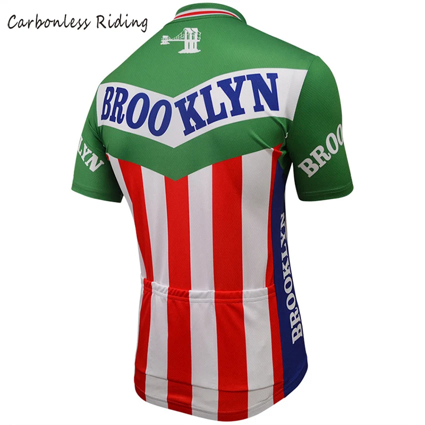 Brooklyn Pria Bersepeda Jersey 3 Warna 